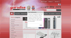 Desktop Screenshot of paradisevapors.com